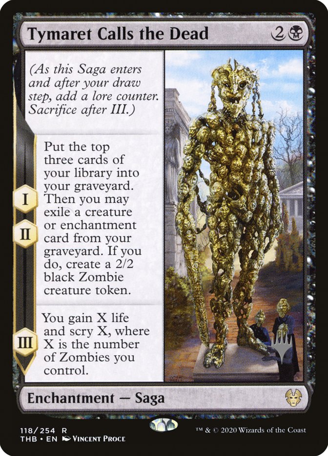Tymaret Calls the Dead (Promo Pack) [Theros Beyond Death Promos] | Good Games Modbury
