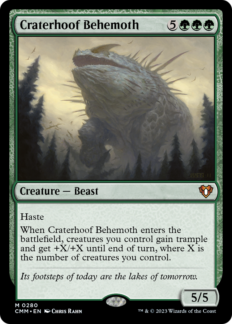 Craterhoof Behemoth [Commander Masters] | Good Games Modbury