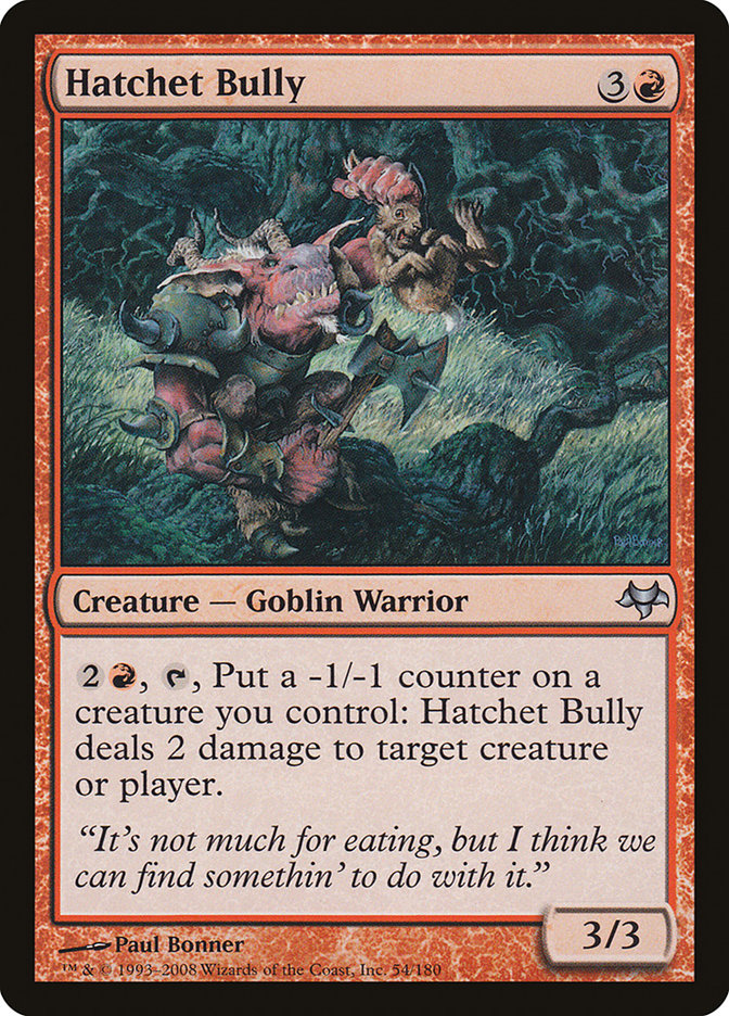 Hatchet Bully 54/180 (Eventide)  - Foil | Good Games Modbury