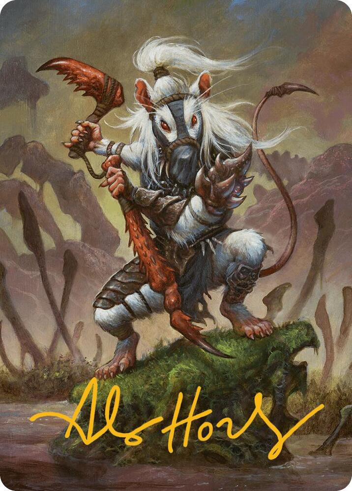 Ink Eyes Servant of Oni Art Card Gold Stamped Signature 50 (Art Series: Bloomburrow)  | Good Games Modbury