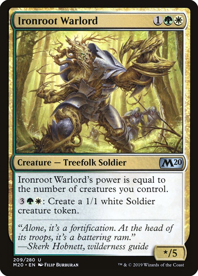 Ironroot Warlord [Core Set 2020] | Good Games Modbury