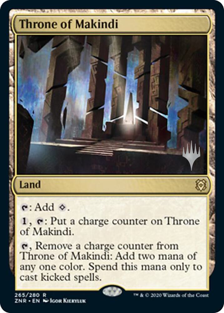 Throne of Makindi 265p/169 (Promo Pack: Zendikar Rising)  - Foil | Good Games Modbury