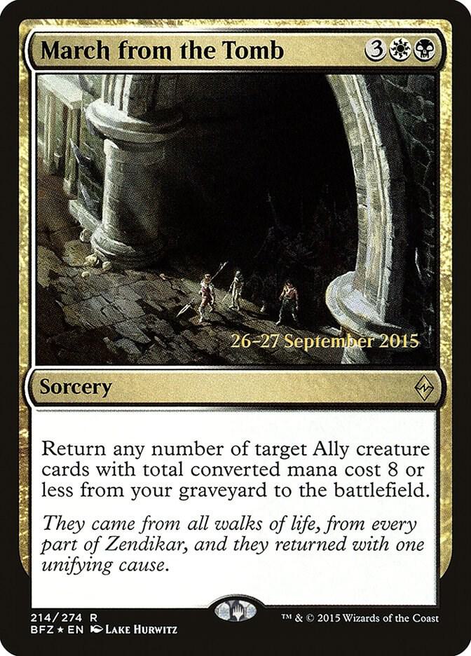 March from the Tomb 214s/90 (Prerelease Cards)  - Foil | Good Games Modbury