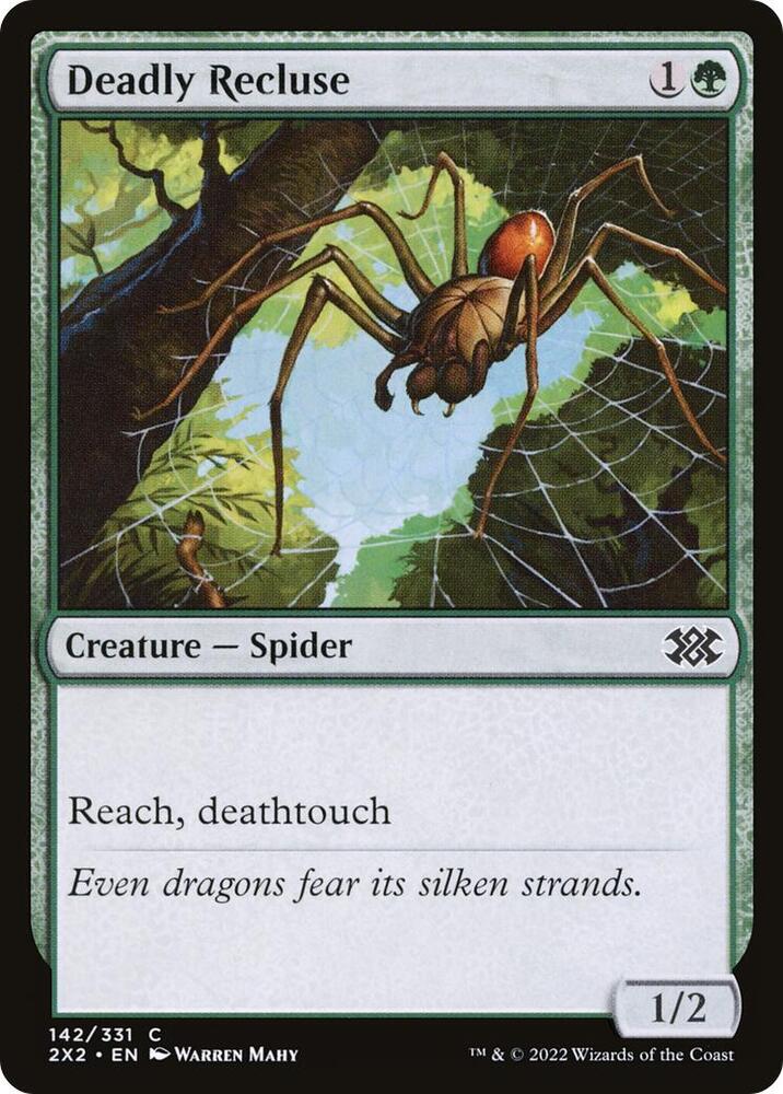 Deadly Recluse 142/331 (Double Masters 2022)  - Foil | Good Games Modbury