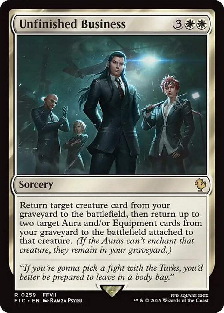 Unfinished Business [FINAL FANTASY Commander] | Good Games Modbury