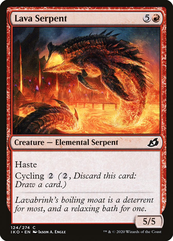 Lava Serpent 124/274 (Ikoria: Lair of Behemoths)  - Foil | Good Games Modbury