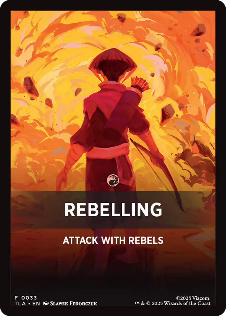 Rebelling Theme Card [Avatar: The Last Airbender Tokens] | Good Games Modbury