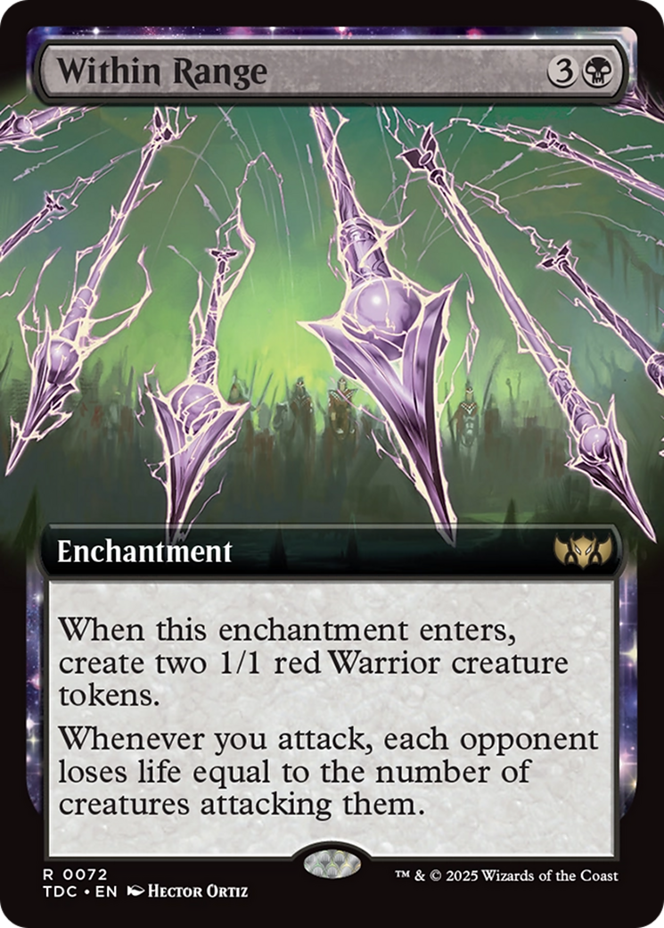 Within Range (Extended Art) [Tarkir: Dragonstorm Commander] | Good Games Modbury