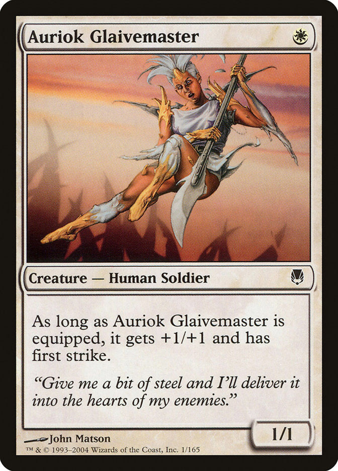 Auriok Glaivemaster 1/165 (Darksteel)  - Foil | Good Games Modbury