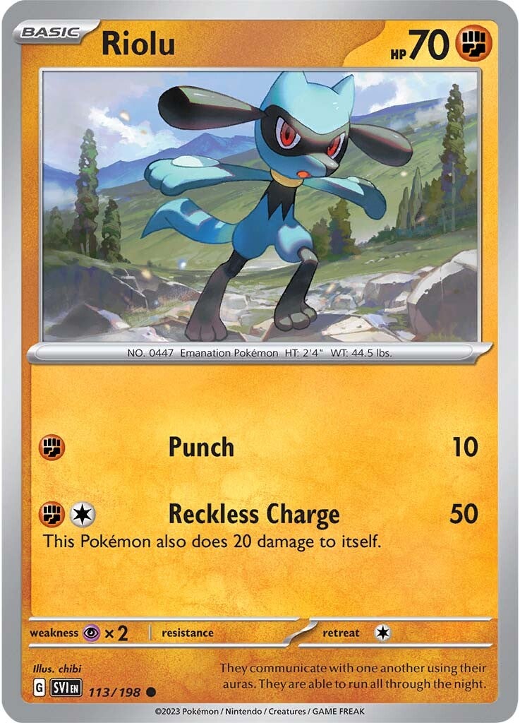 Riolu (113/198) [Scarlet & Violet: Base Set] | Good Games Modbury