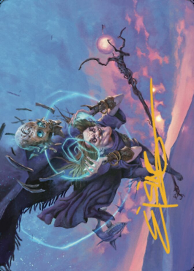 Zur, Eternal Schemer Art Card 1 (Gold-Stamped Signature) [Dominaria United Art Series] | Good Games Modbury