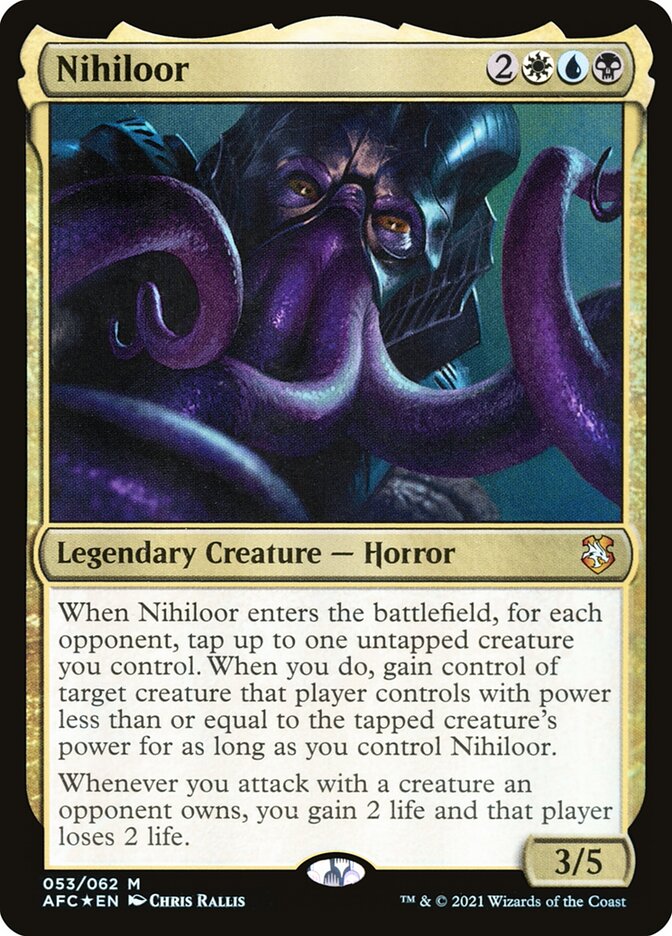Nihiloor 53/62 (Commander: Adventures in the Forgotten Realms)  - Foil | Good Games Modbury