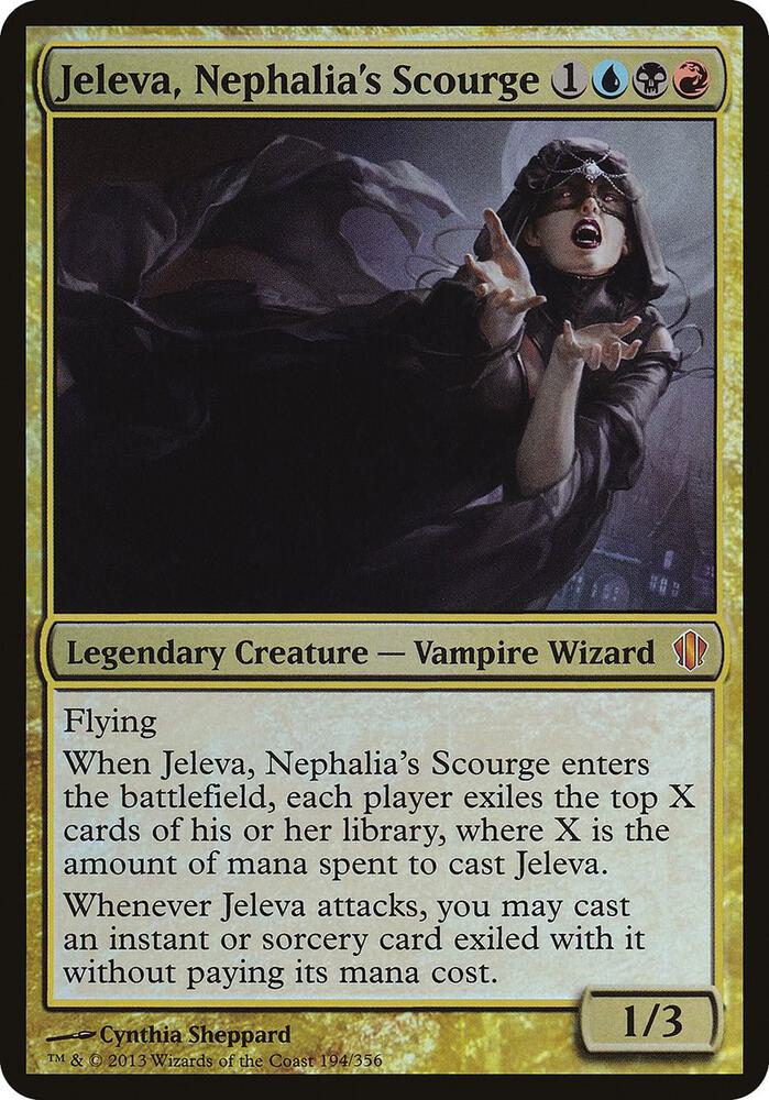Jeleva Nephalias Scourge Commander 2013 194/15 (Oversize Cards)  - Foil | Good Games Modbury
