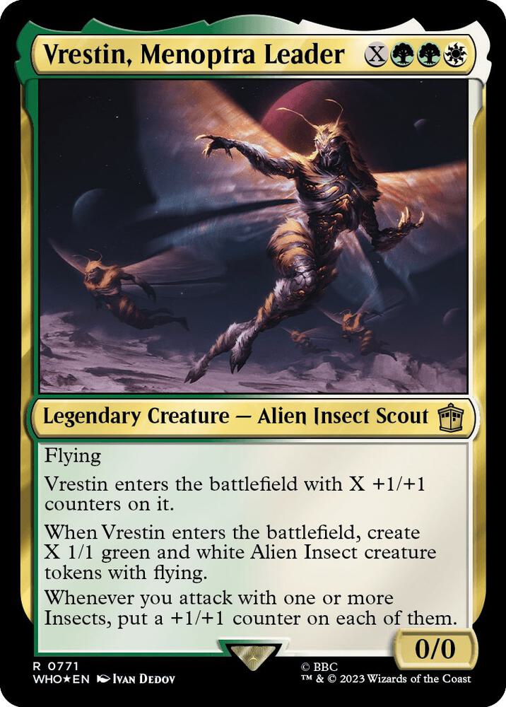 Vrestin, Menoptra Leader 771/331 (Universes Beyond: Doctor Who)  - Surge Foil | Good Games Modbury