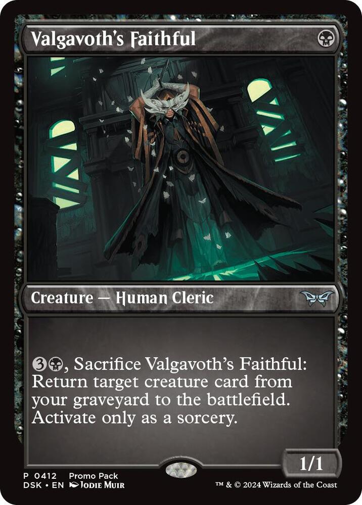 Valgavoth's Faithful 412/286 (Promo Pack: Duskmourn: House of Horror)  - Foil | Good Games Modbury