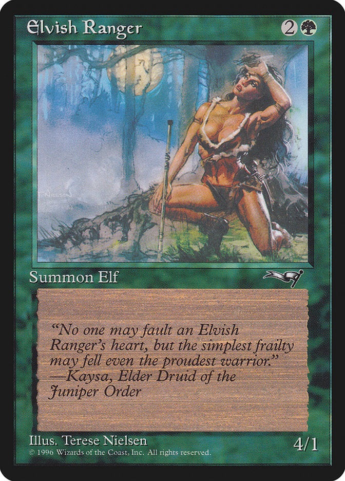 Elvish Ranger (Moon Background) [Alliances] | Good Games Modbury