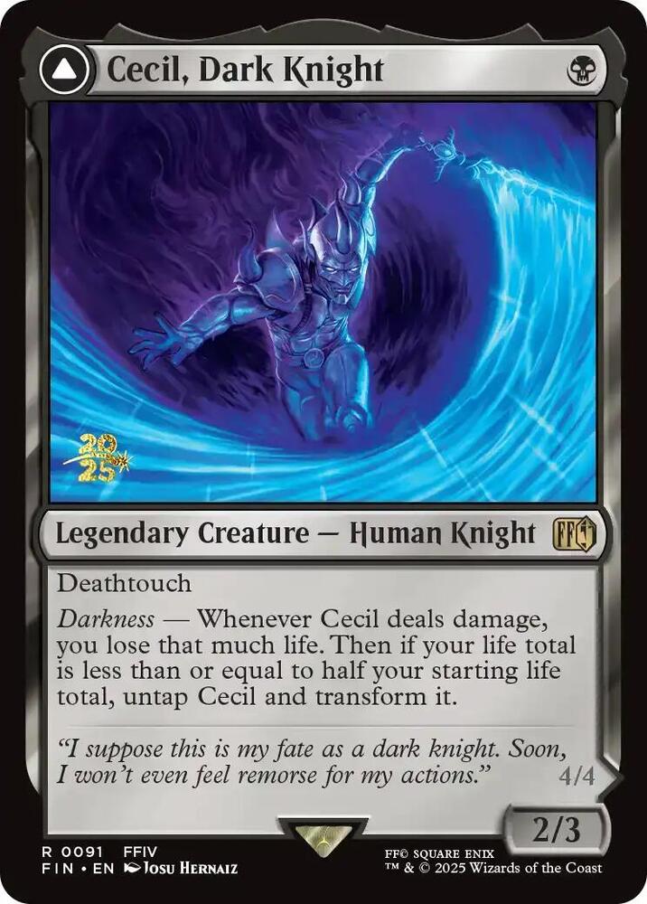 Cecil Dark Knight 91s/116 (Prerelease Cards)  - Foil | Good Games Modbury
