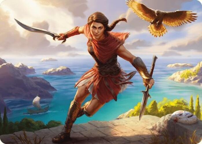 Kassandra Eagle Bearer Art Card 6 (Art Series: Universes Beyond: Assassin's Creed)  | Good Games Modbury