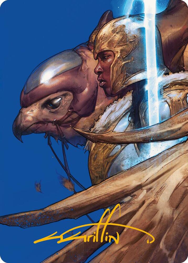 Arna Kennerud Skycaptain Art Card Gold Stamped Signature 48 (Art Series: Modern Horizons 3)  | Good Games Modbury