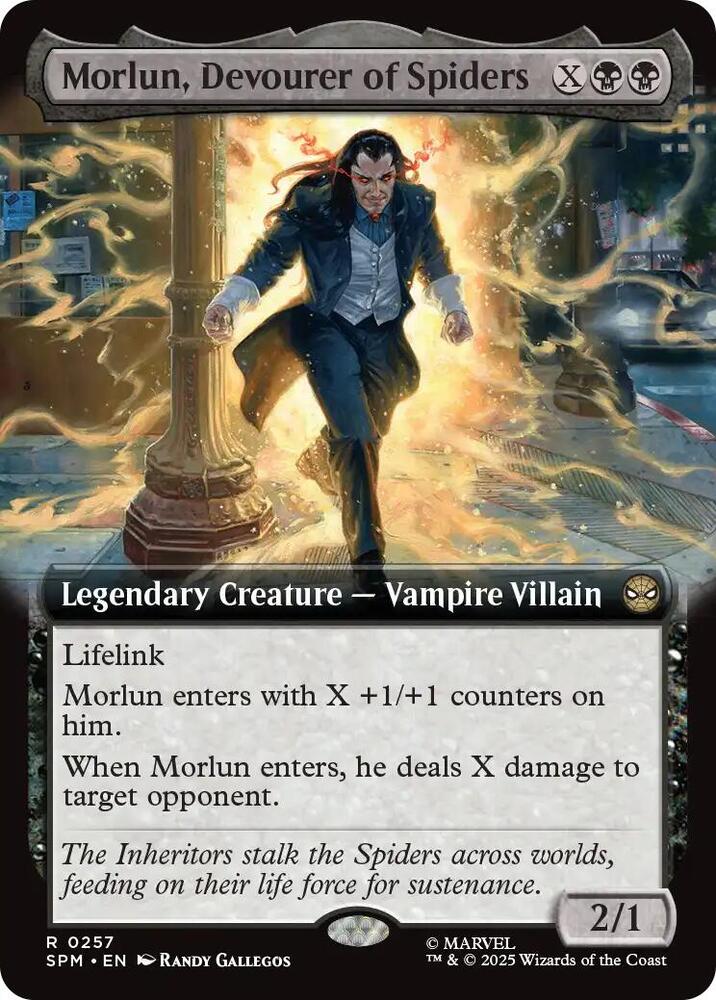 Morlun, Devourer of Spiders 257/198 (Marvel's Spider-Man)  - Extended Art Foil | Good Games Modbury