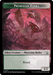 Monk // Phyrexian Hydra (11) Double-Sided Token [March of the Machine Tokens] | Good Games Modbury