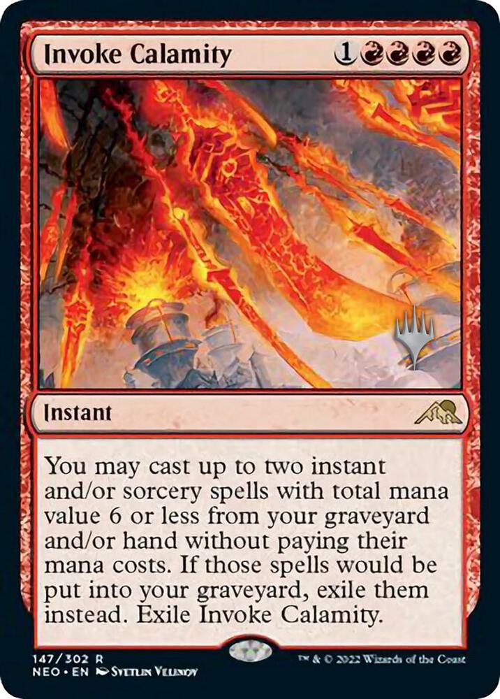 Invoke Calamity 147p/157 (Promo Pack: Kamigawa: Neon Dynasty)  | Good Games Modbury