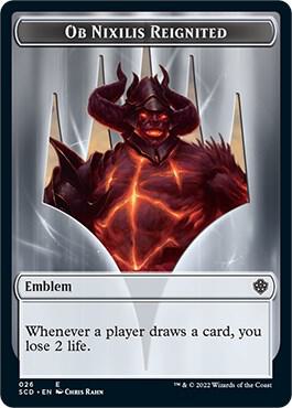 Emblem Ob Nixilis Reignited Double Sided Token 26 (Starter Commander Decks)  | Good Games Modbury