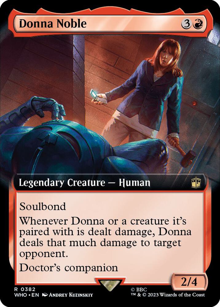 Donna Noble 382/331 (Universes Beyond: Doctor Who)  - Extended Art | Good Games Modbury