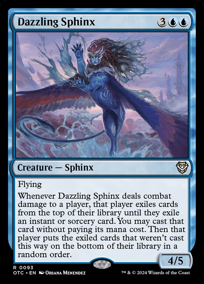Dazzling Sphinx 93/342 (Commander: Outlaws of Thunder Junction)  | Good Games Modbury