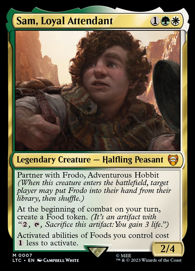 Sam, Loyal Attendant 7 (Commander: The Lord of the Rings: Tales of Middle-earth)  - Foil | Good Games Modbury