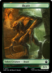 Human Rogue // Beast Double-Sided Token [Doctor Who Tokens] | Good Games Modbury