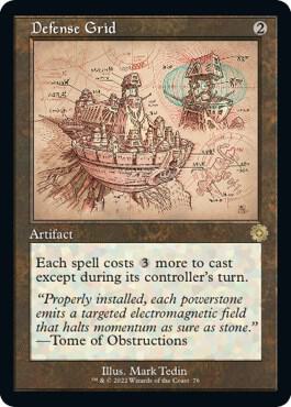 Defense Grid Schematic 76/63 (The Brothers' War: Retro Frame Artifacts)  - Foil | Good Games Modbury