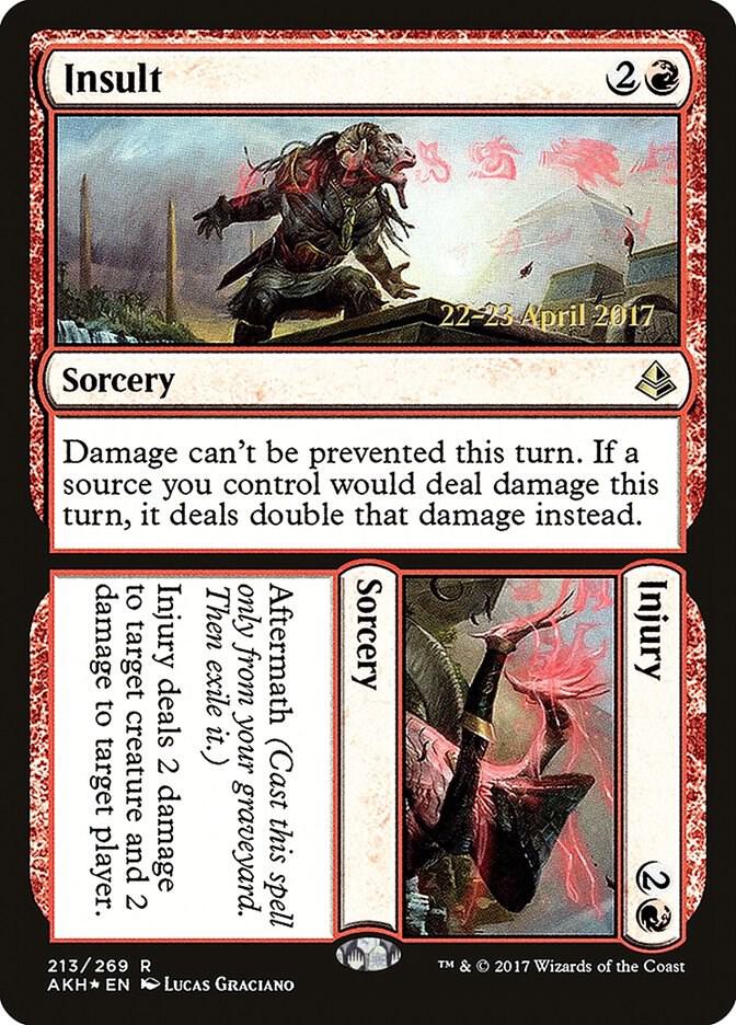 Insult Injury 213s/77 (Prerelease Cards)  - Foil | Good Games Modbury
