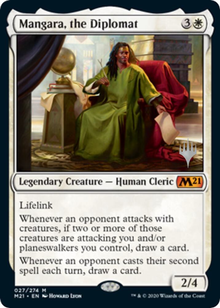 Mangara the Diplomat 27 (Promo Pack: Core Set 2021)  - Foil | Good Games Modbury