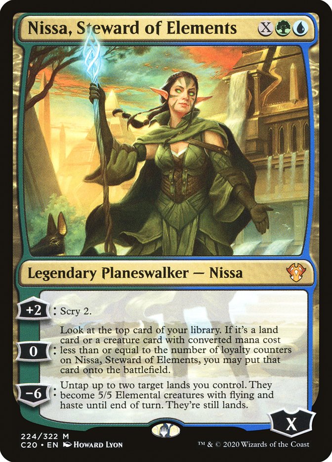 Nissa, Steward of Elements 224/322 (Commander 2020)  | Good Games Modbury