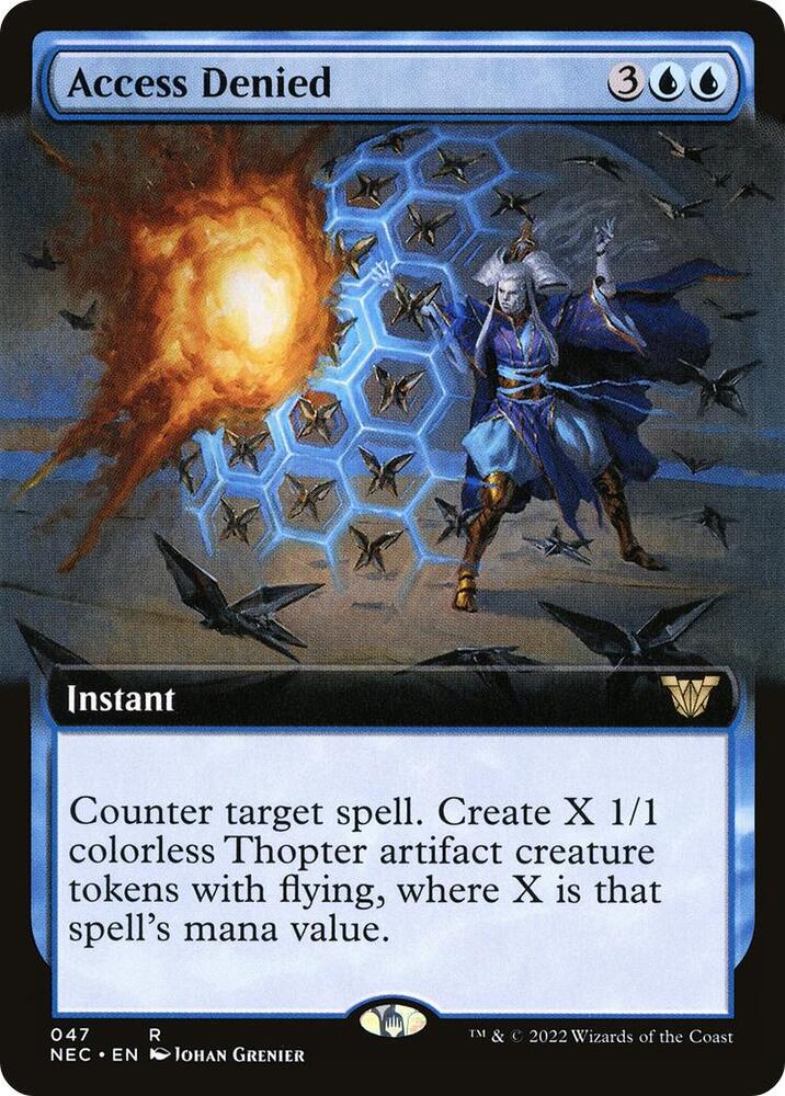 Access Denied 47/38 (Commander: Kamigawa: Neon Dynasty)  - Extended Art | Good Games Modbury