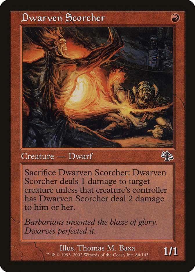 Dwarven Scorcher 86/143 (Judgment)  - Foil | Good Games Modbury