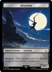 Assassin // Human Rogue Double-Sided Token [Assassin's Creed Tokens] | Good Games Modbury