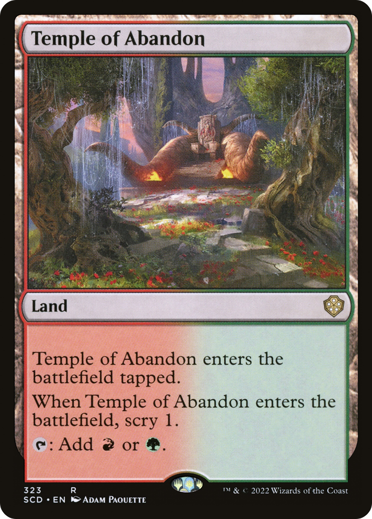 Temple of Abandon [Starter Commander Decks] | Good Games Modbury