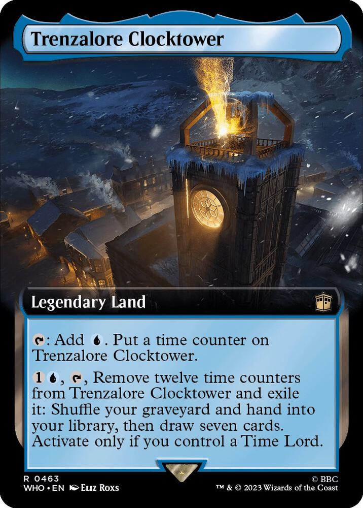 Trenzalore Clocktower 463/331 (Universes Beyond: Doctor Who)  - Extended Art | Good Games Modbury