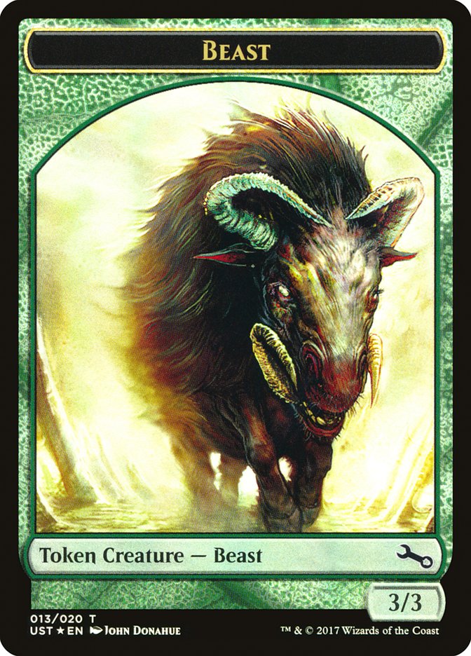 Beast // Beast Double-Sided Token [Unstable Tokens] | Good Games Modbury