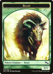 Beast // Beast Double-Sided Token [Unstable Tokens] | Good Games Modbury