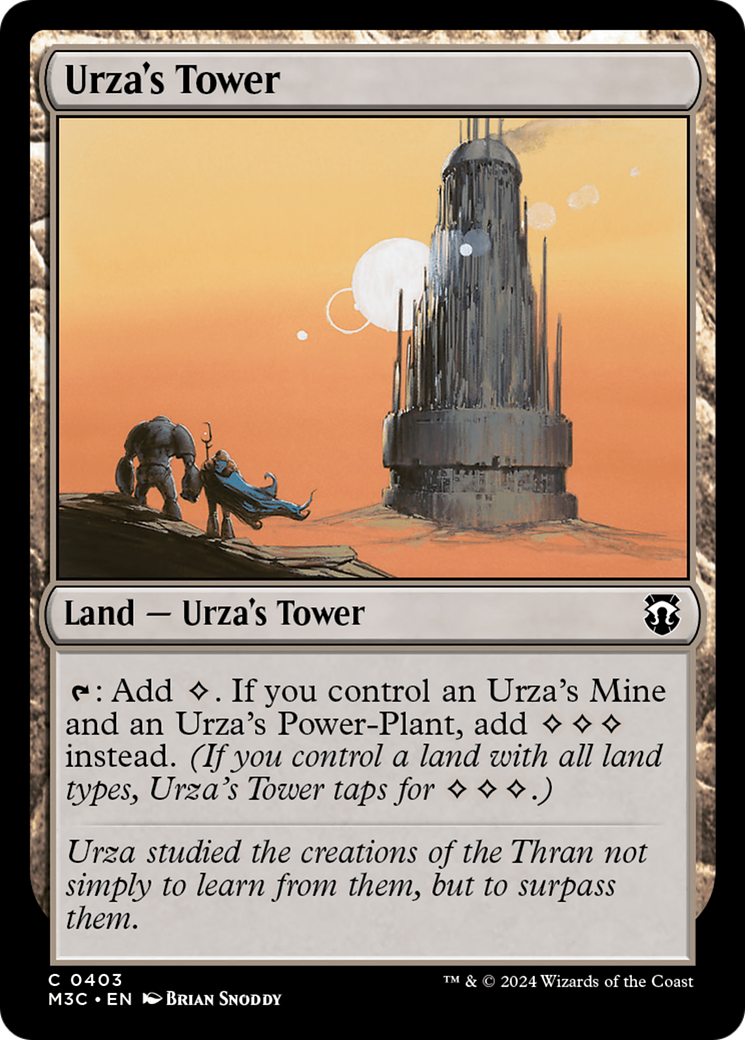 Urza's Tower (Ripple Foil) [Modern Horizons 3 Commander] | Good Games Modbury