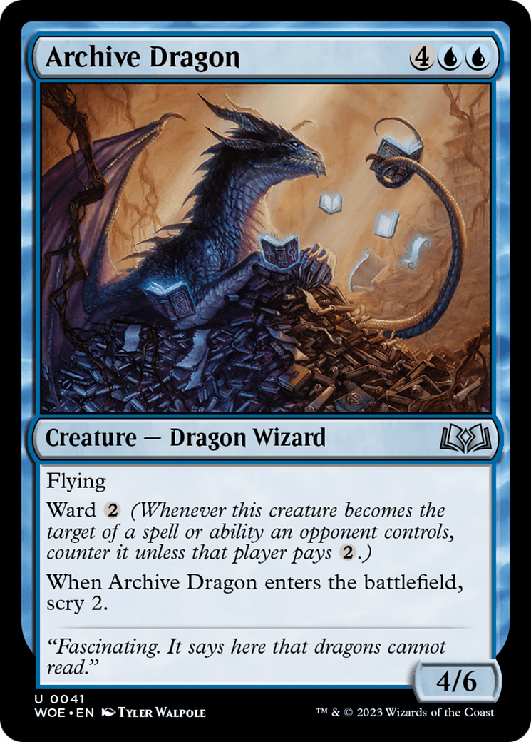 Archive Dragon [Wilds of Eldraine] | Good Games Modbury
