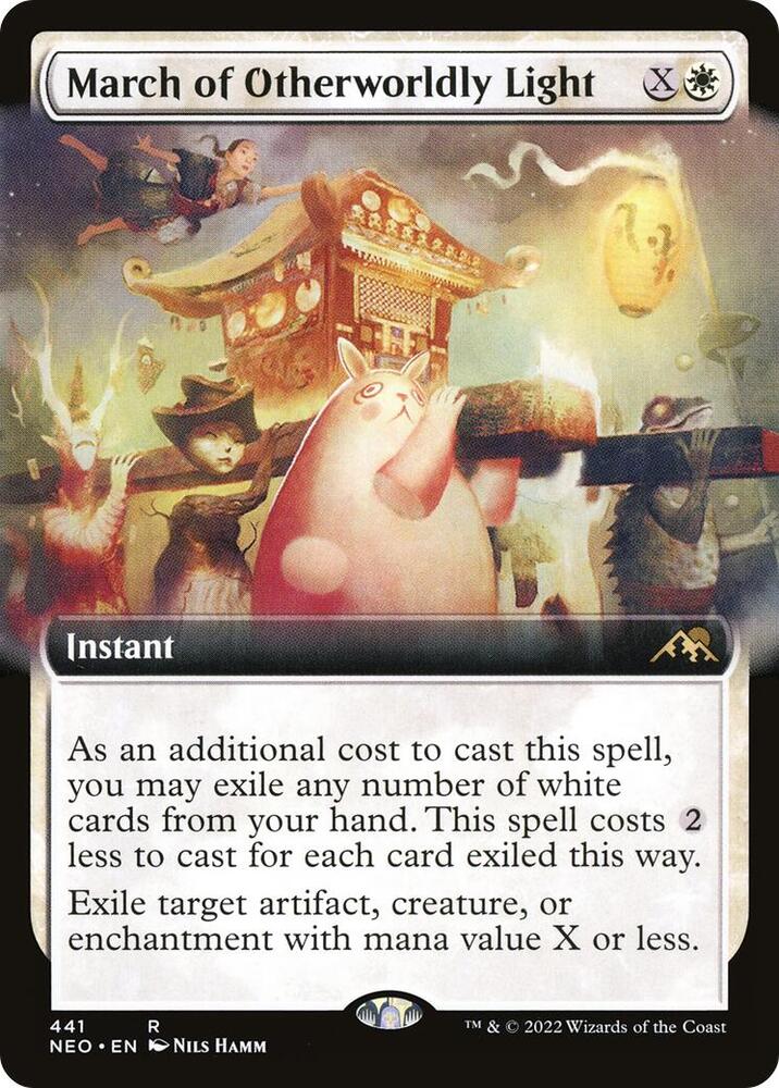 March of Otherworldly Light 441/302 (Kamigawa: Neon Dynasty)  - Extended Art | Good Games Modbury