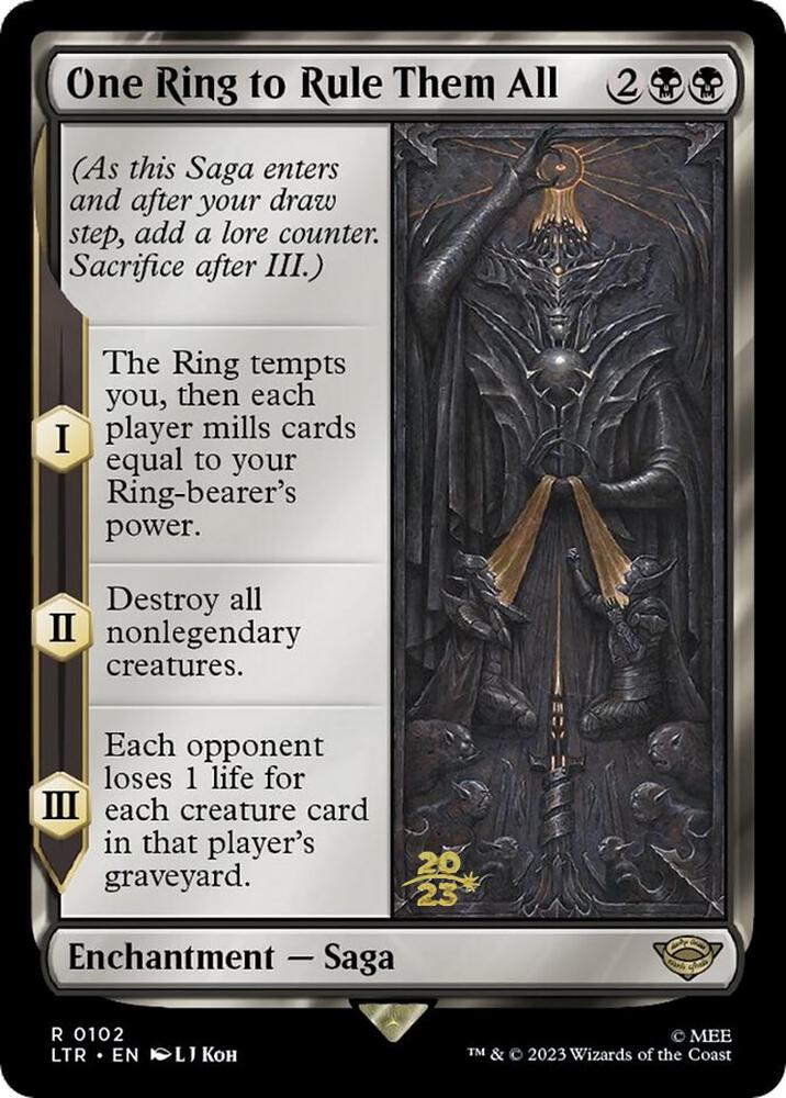 One Ring to Rule Them All 102s/86 (Prerelease Cards)  - Foil | Good Games Modbury