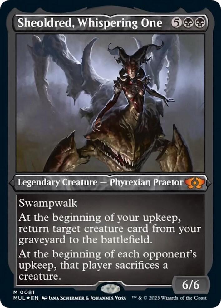 Sheoldred, Whispering One 81/65 (March of the Machine: Multiverse Legends)  - Etched Foil | Good Games Modbury