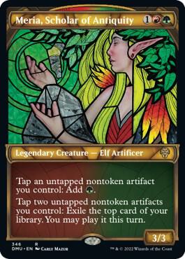 Meria Scholar of Antiquity Textured Foil 346/281 (Dominaria United)  - Foil | Good Games Modbury