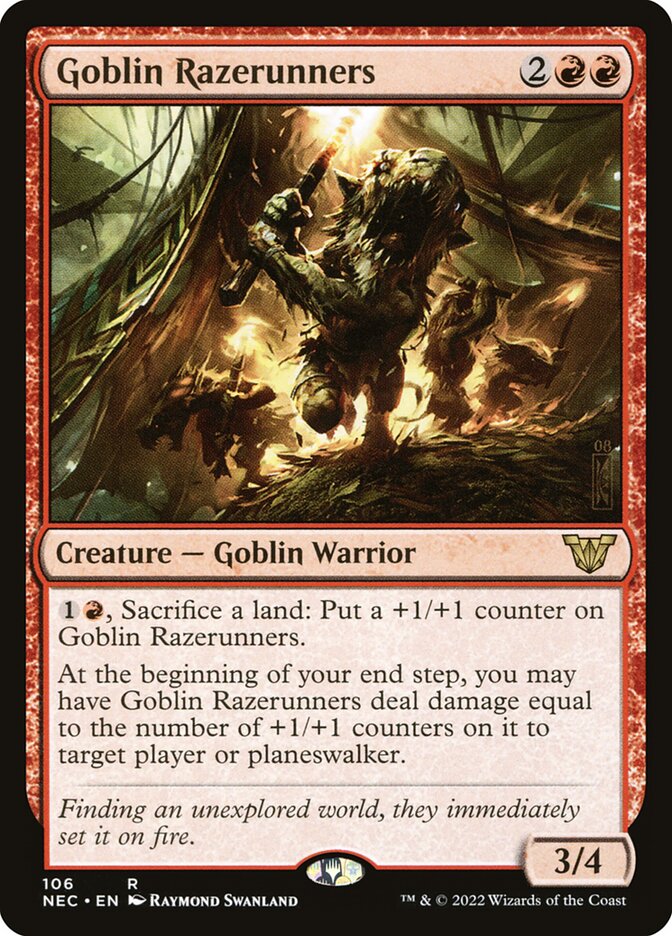 Goblin Razerunners 106/38 (Commander: Kamigawa: Neon Dynasty)  | Good Games Modbury