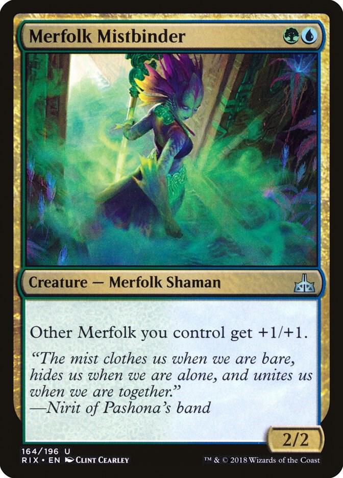 Merfolk Mistbinder 164 (Rivals of Ixalan)  - Foil | Good Games Modbury